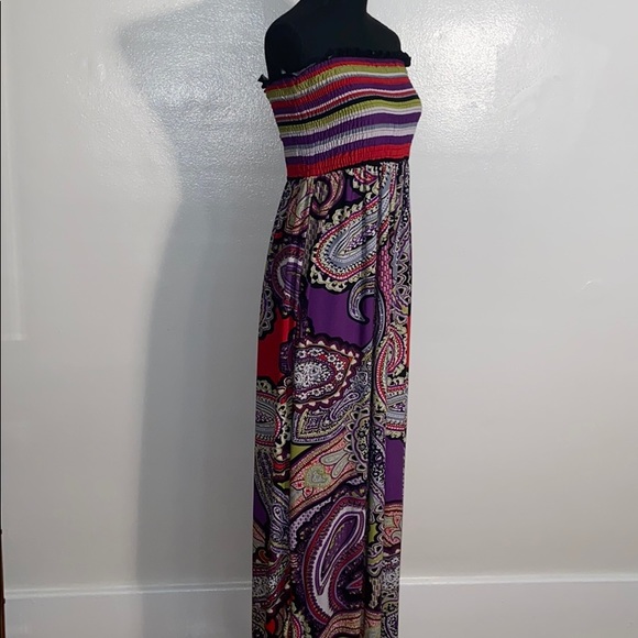 Long Sleeveless Maxi Dress Size X-Large Sundress - Picture 3 of 5